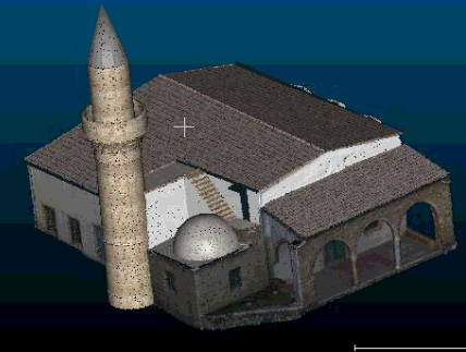 point cloud with colours extracted from CloudCompare