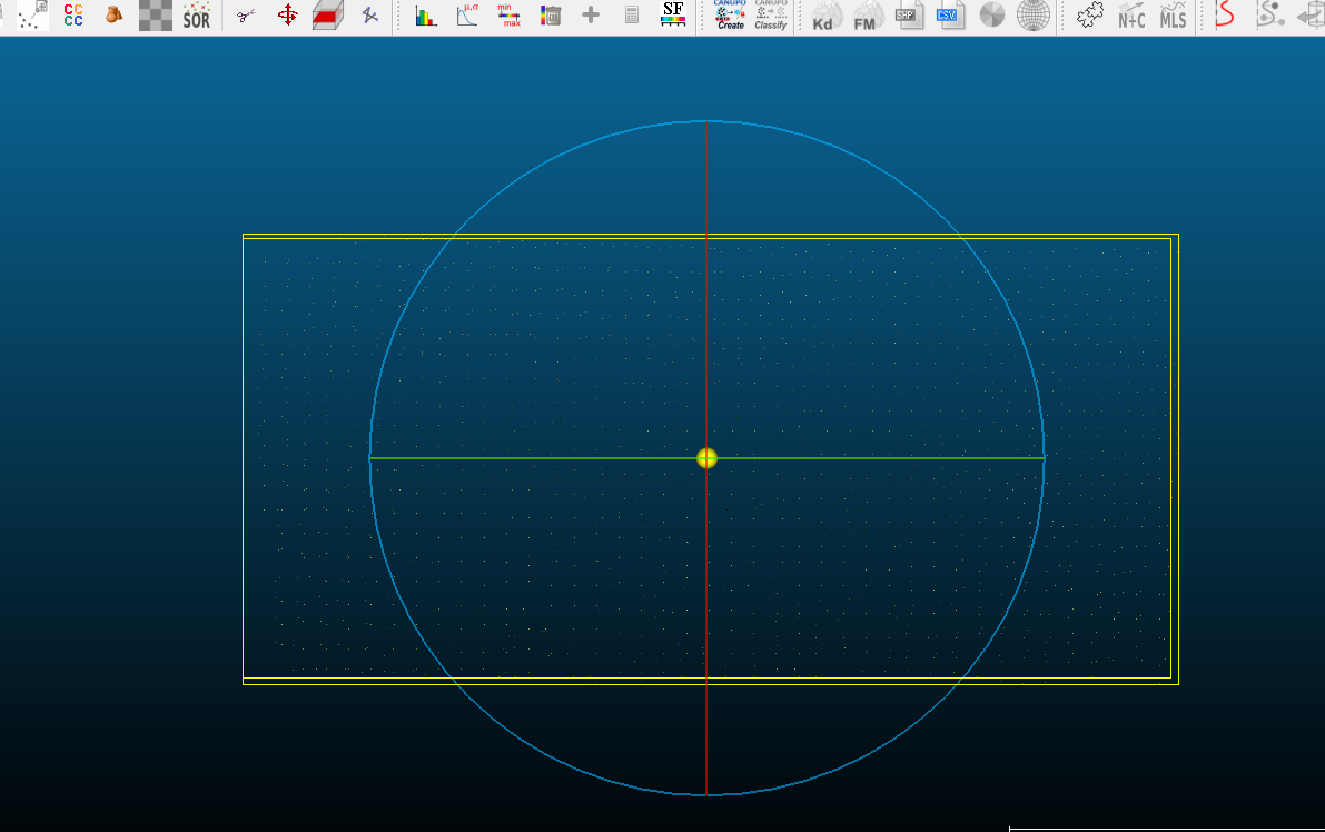 The two point cloud aligned.