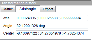 What does the Axis/Angle mean?